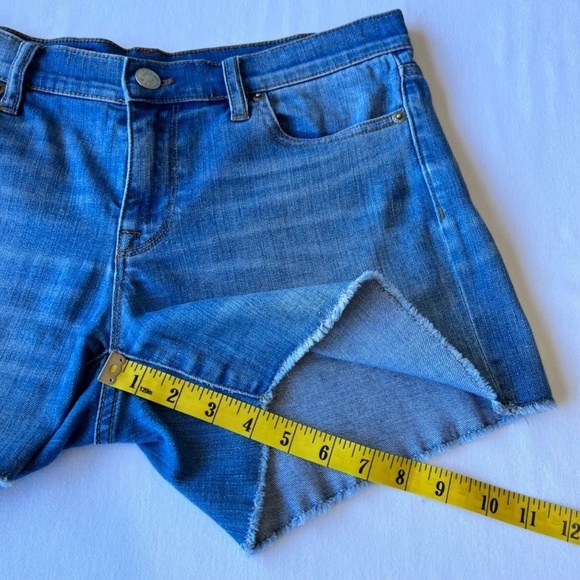 J. Crew Indigo Denim raw hem shorts with stretch - Picture 6 of 10
